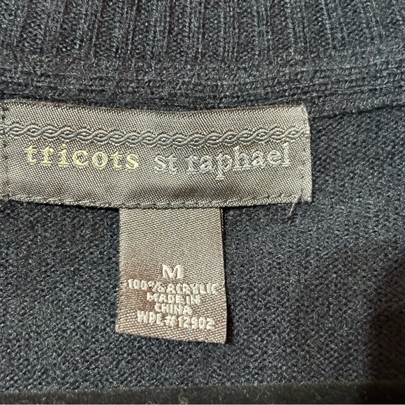 BOGO Tricots St Raphael Men’s 2 Tone Long Sleeve Sweater Size M - Picture 5 of 10